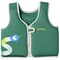Sunnylife: Kids Float Vest 3-6 - Into the Jungle - Green & Snake, Children Up To 66lbs, Pool & Water Jacket, Zip Front, Safety Strap, Natural Rubber
